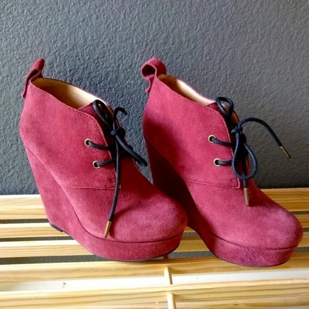 UGG Koolaburra suede platform wedge booties
